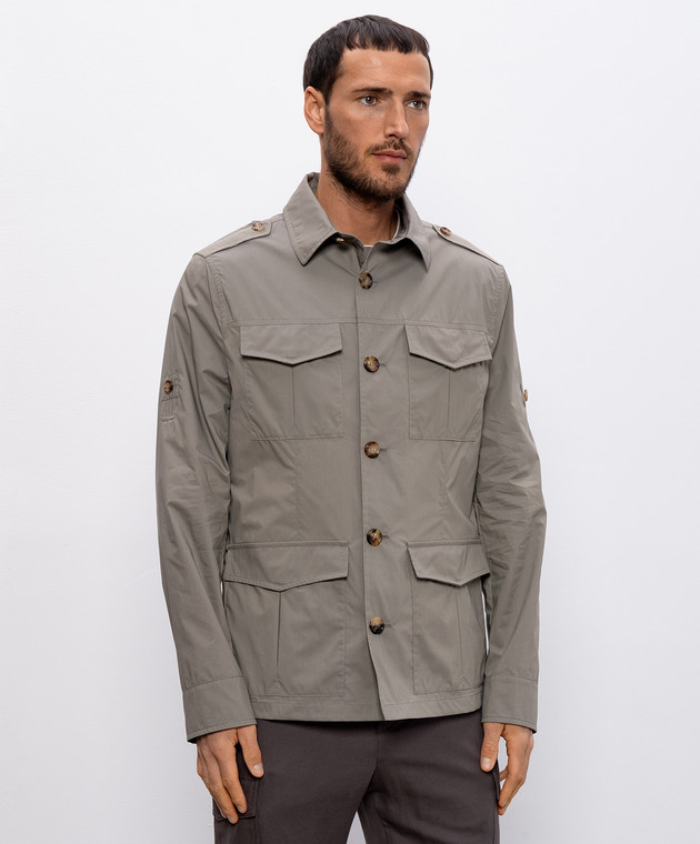 Brunello Cucinelli Куртка цвета хаки MR4576518 изображение 3