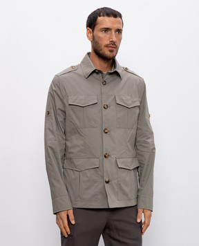 Brunello Cucinelli Куртка цвета хаки MR4576518