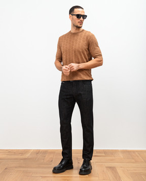 Dolce&Gabbana Чорні джинси з логотипом GYJCCDG8MG3