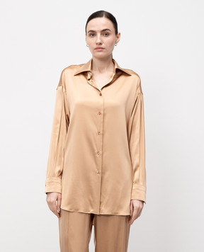 Tom Ford Бежевая блуза из шелка CA3211FAX881