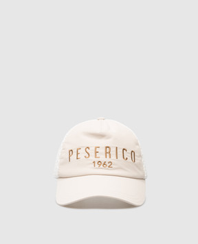 Peserico Бежева кепка з вишивкою логотипа R76034C0RCC112