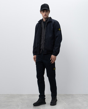 Stone Island Серый кардиган из шерсти с логотипом K1S155100044S00B4