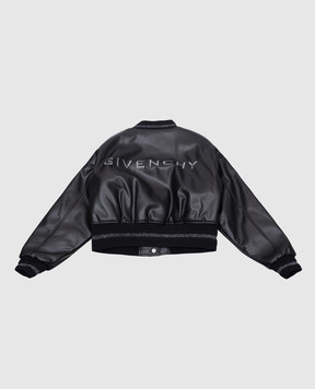 Givenchy Детский черный бомбер с логотипом 4G H30564612