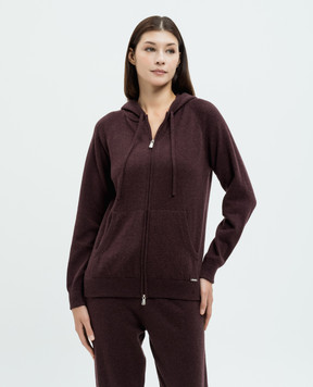 Enrico Mandelli Бордовая спортивная куртка из кашемира A9KD865519
