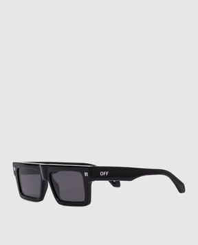 Off-White Чорні сонцезахисні окуляри Chandler OERI13ZS25PLA001