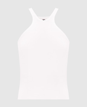 Ermanno Scervino Белый топ в рубчик D465L710HWB