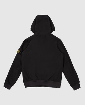 Stone Island Детская черная куртка со съемным патчем логотипа 8116Q01221012