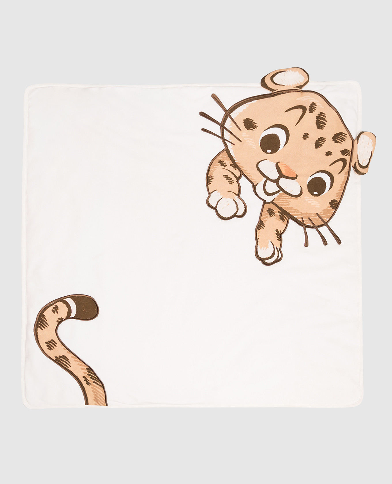 

Детское одеяло с аппликацией и логотипом, Бежевый, Для младенцев