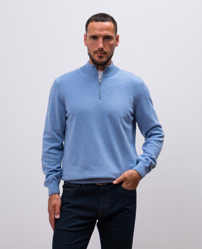 Cashmere&Whiskey Голубой джемпер из кашемира MU8661312341R