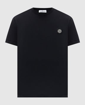 Stone Island Черная футболка с нашивкой логотипа K1S152100039S0013