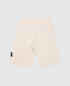 Stone Island Детские бежевые шорты с патчем K1S166200006S004068