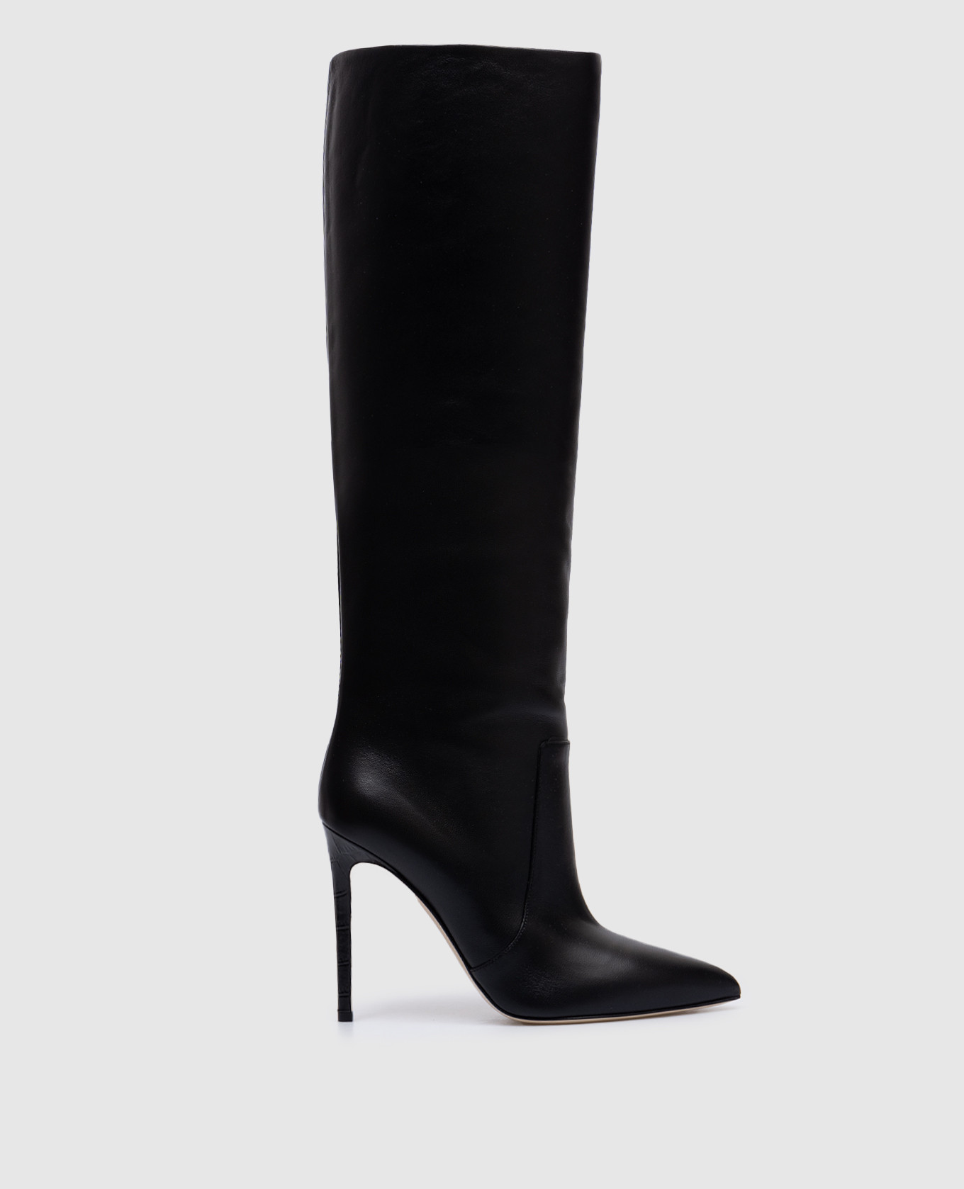 

Черные кожаные сапоги STILETTO, Черный, Сапоги