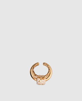 Off-White Золотая клипса Mini Dice OWOD29QS25MET001