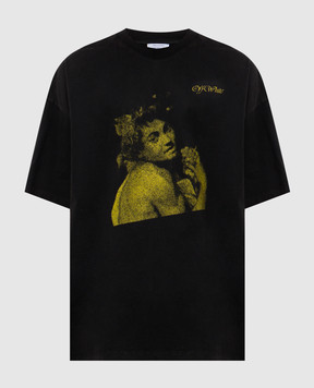 Off-White Серая футболка Bacchus OMAA161F24JER003