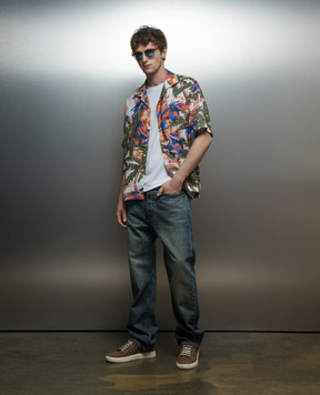 Rhude Синие джинсы с винтажным эффектом с логотипом RHPS24PA08012305