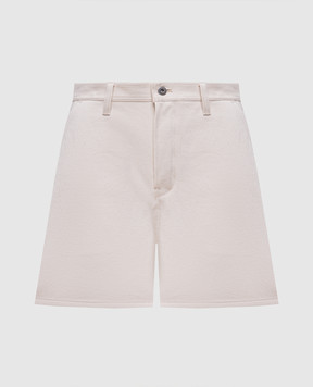 Jil Sander Бежевые джинсовые шорты с патчем логотипа J40KA0264J46545