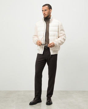 Canali Джемпер цвета хаки из мериноса шерсти. MK00077C1037