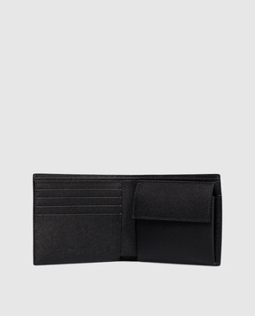 Saint Laurent Черный кожаный портмоне с логотипом 396303BTY0N