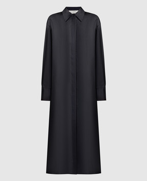 Rohe Чорна сукня-сорочка із шовку 41133030