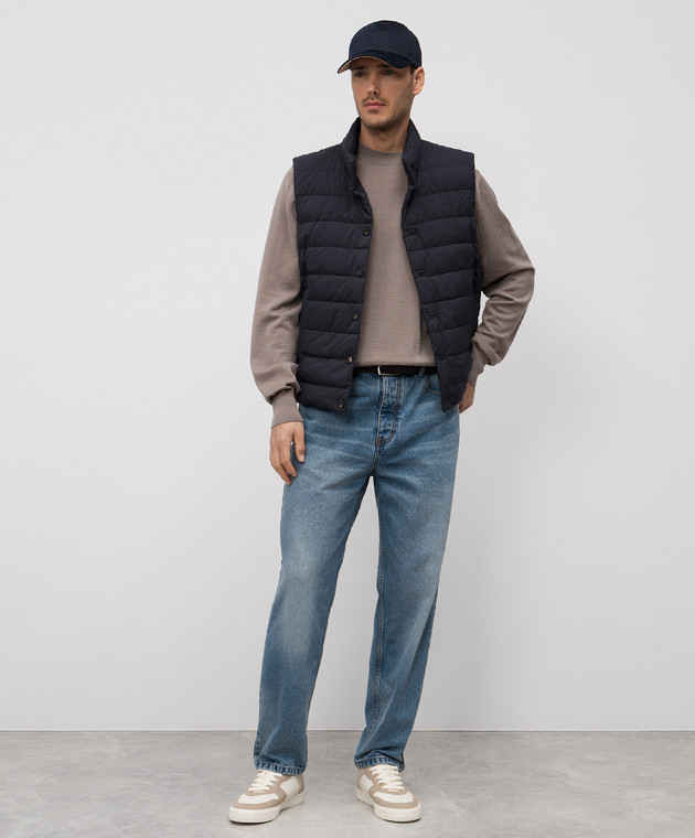 Ami Paris Бежевий джемпер з вовни з емблемою Ami de Coeur HKS121KN0025 зображення 2