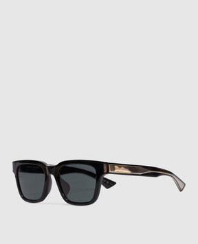 Saint Laurent Черные очки 790/F с логотипом 822253Y9967