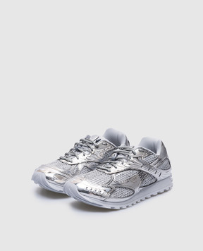 Bottega Veneta Серебристые кроссовки Orbit 755915V4V51