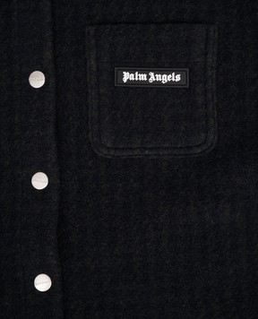 Palm Angels Дитяча синя сорочка PBES005F25FAB001612