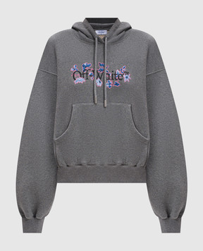 Off-White Серые худи с логотипом OWBB058F24FLE003