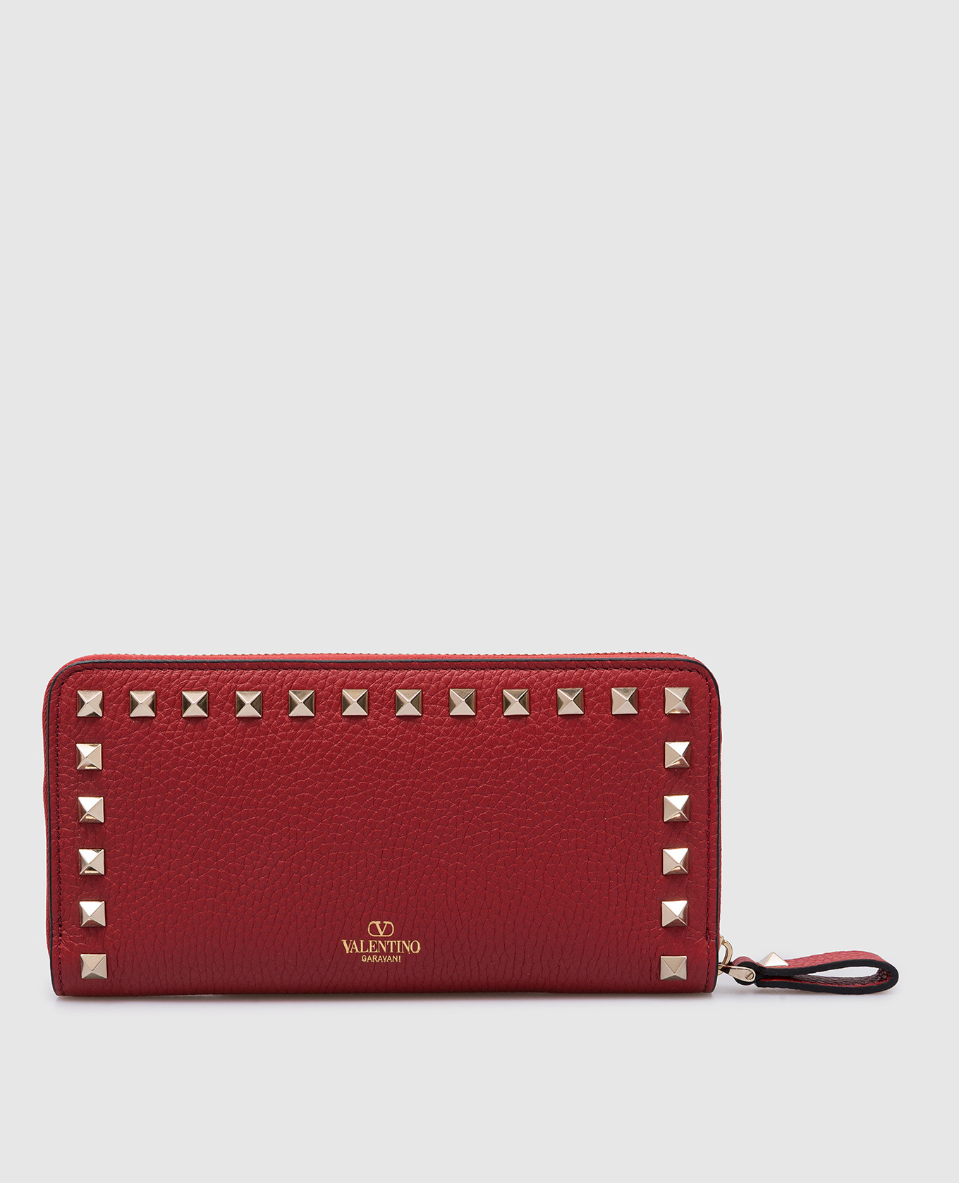 

Красный кожаный кошелек Rockstud, Кошельки