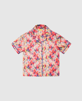 Off-White Дитяча блуза Watercolor в принт OGGG002S25FAB002