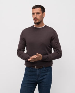 Canali Сірий джемпер з вовни MK01149C0012