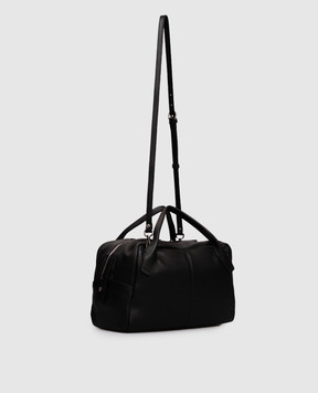 Gianni Chiarini Чорна шкіряна сумка Emily з логотипом BS11301COMMGRN