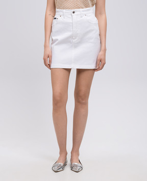 Dolce&Gabbana Біла джинсова спідниця міні F4BWMDG899M