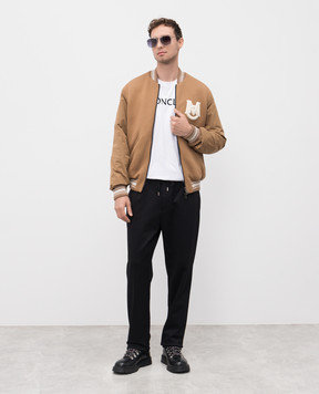 Moncler Белая футболка с логотипом K20918C000368390T