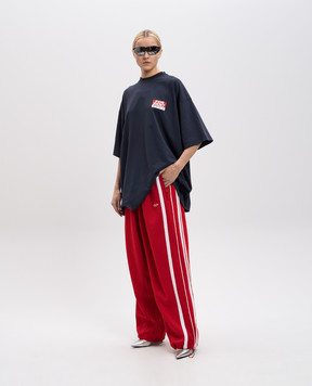 Vetements Синя футболка з принтом логотипа UA66TR745Nw