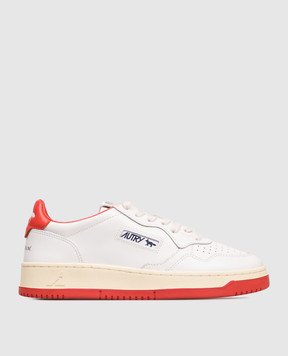 AUTRY Білі шкіряні кросівки MEDALIST Maison Kitsune AULWMK02