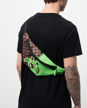 Sprayground Детская коричневая поясная сумка GREEN MONEY BEAR 910B6863NSZ