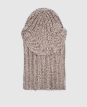 Moncler Бежева балаклава з вовною J20933G00005M2039