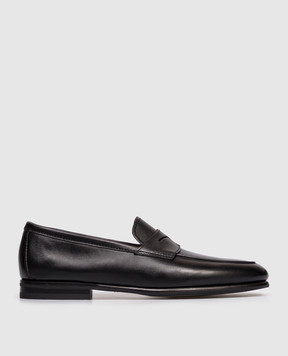 Santoni Чорні шкіряні лофери MCNG18837SI9GMEM
