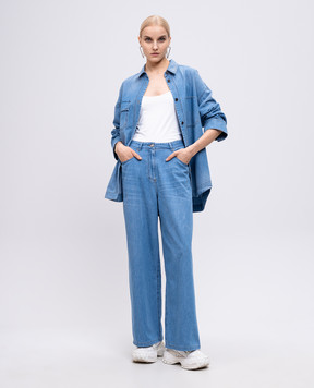 Juun.j Блакитні джинси з логотипом JW5521W53Q