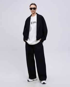 Fear of God Черные брюки с шерстью с нашивкой логотипа FGE240407WCT