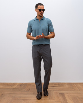 Canali Серые брюки из шерсти AR03652V1659