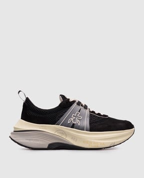 Premiata Черные кроссовки HILL с логотипом HILL