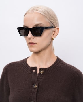 Saint Laurent Чорні сонцезахисні окуляри MICA 560035Y9901
