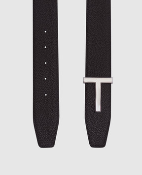 Tom Ford Коричневый кожаный ремень T ICON TB178LCL236S