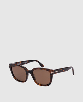 Tom Ford Коричневі сонцезахисні окуляри Haylay FT12165352H