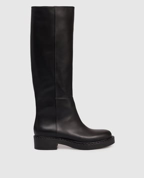 Babe Pay Pls Чорні шкіряні чоботи 519201KO