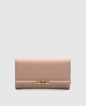 Dolce&Gabbana Бежевый кожаный клатч Marlene BB7756A3G19