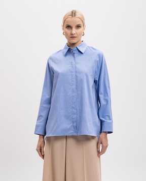 Max Mara Блакитна сорочка CONERO з логотипом CONERO
