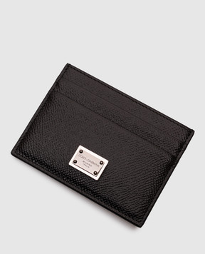 Dolce&Gabbana Чорний шкіряний картхолдер з логотипом BP0330AG219